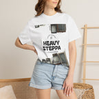 Heavy Steppa Tee — 'Heavy Steppa / Living Luxury' Graphic T-Shirt