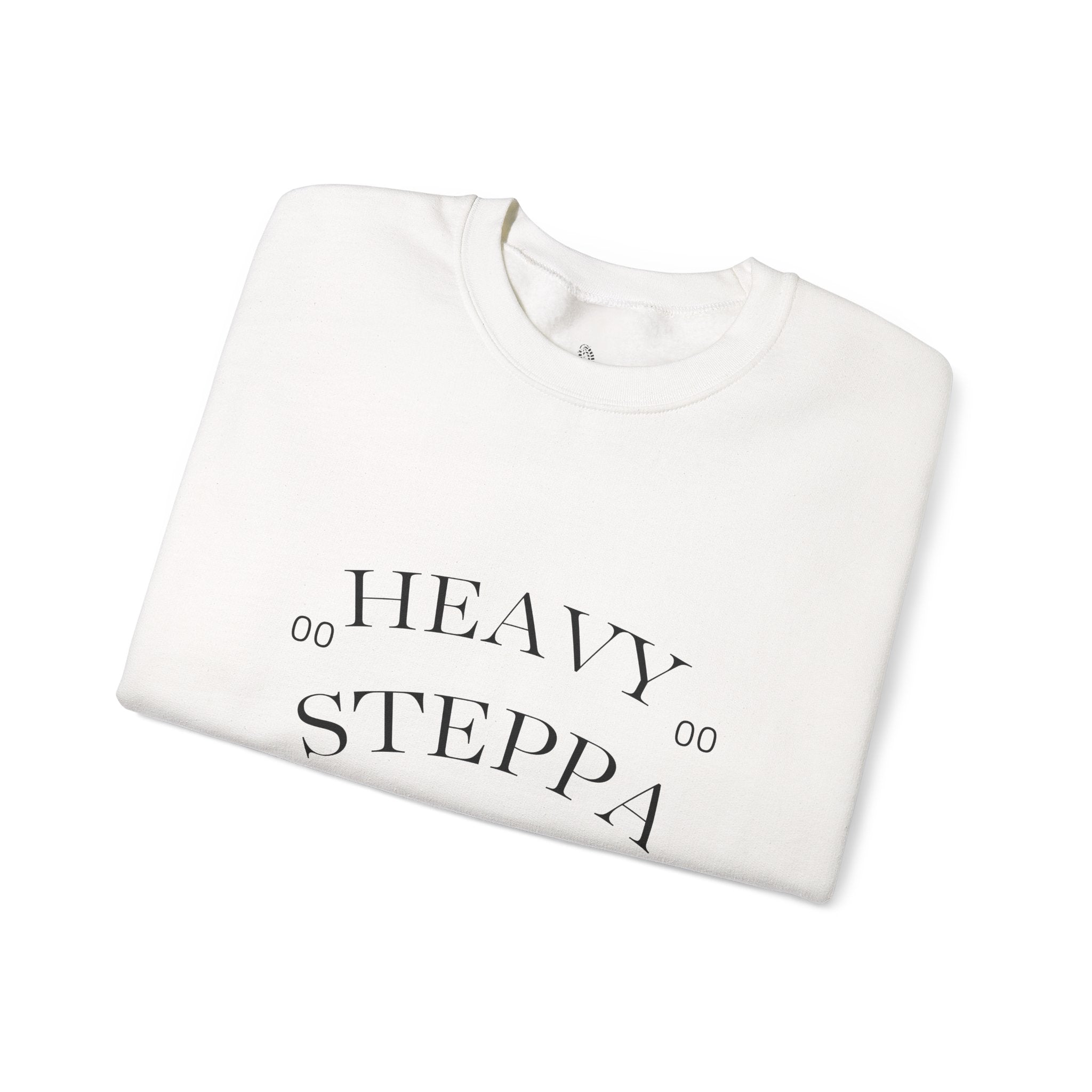 Progress Over Perfection Crewneck Sweatshirt — "Heavy Steppa H.S.T.B" Graphic Pullover