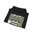 Creepy Clown Trio Hoodie — "Mama's Servant" Horror Graphic Pullover