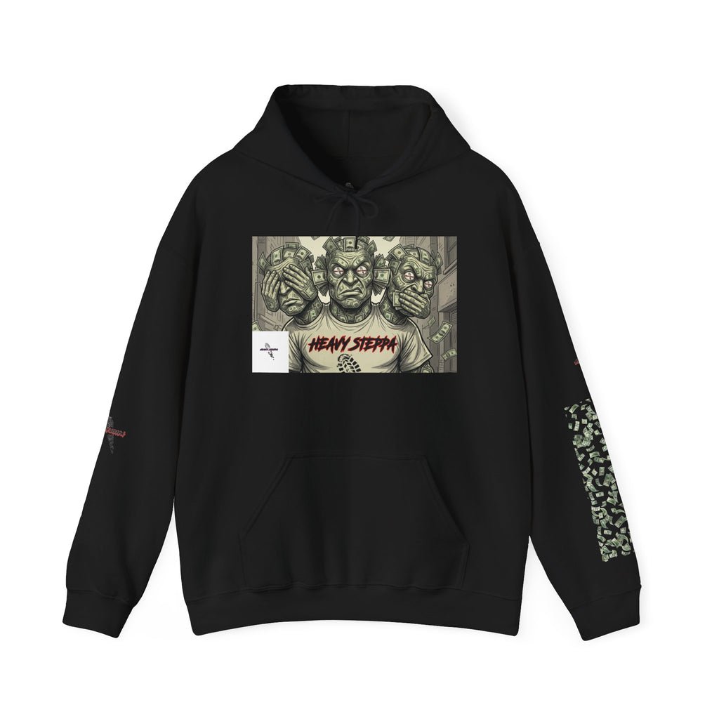 Creepy Clown Trio Hoodie — "Mama's Servant" Horror Graphic Pullover