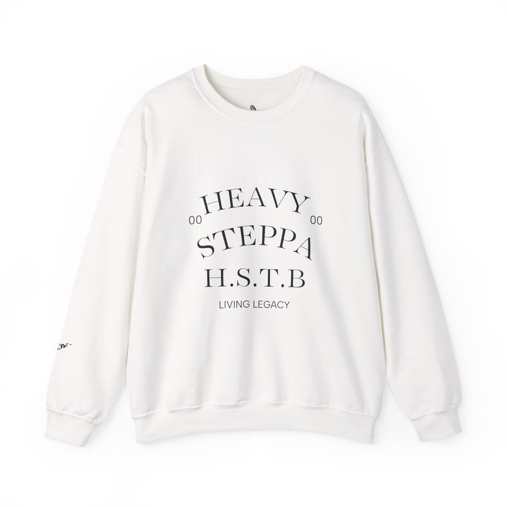 Progress Over Perfection Crewneck Sweatshirt — "Heavy Steppa H.S.T.B" Graphic Pullover