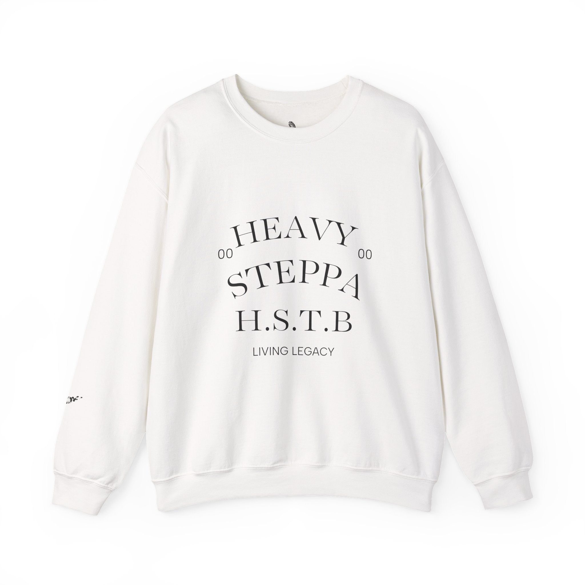 Progress Over Perfection Crewneck Sweatshirt — "Heavy Steppa H.S.T.B" Graphic Pullover